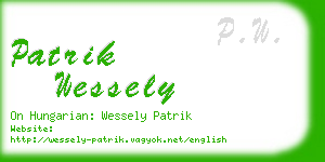 patrik wessely business card